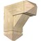 Ekena Millwork Traditional Arts and Crafts Rough Sawn Bracket w/ Offset Brace, Douglas Fir, 8"W x 18"D x 18"H BKT0806X18X18TRA03RDF - alternate 1